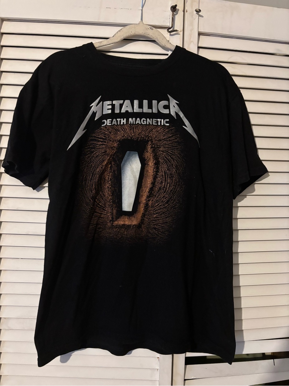 Metallica Death Magnetic Graphic T-Shirt Coffin Album Art Large